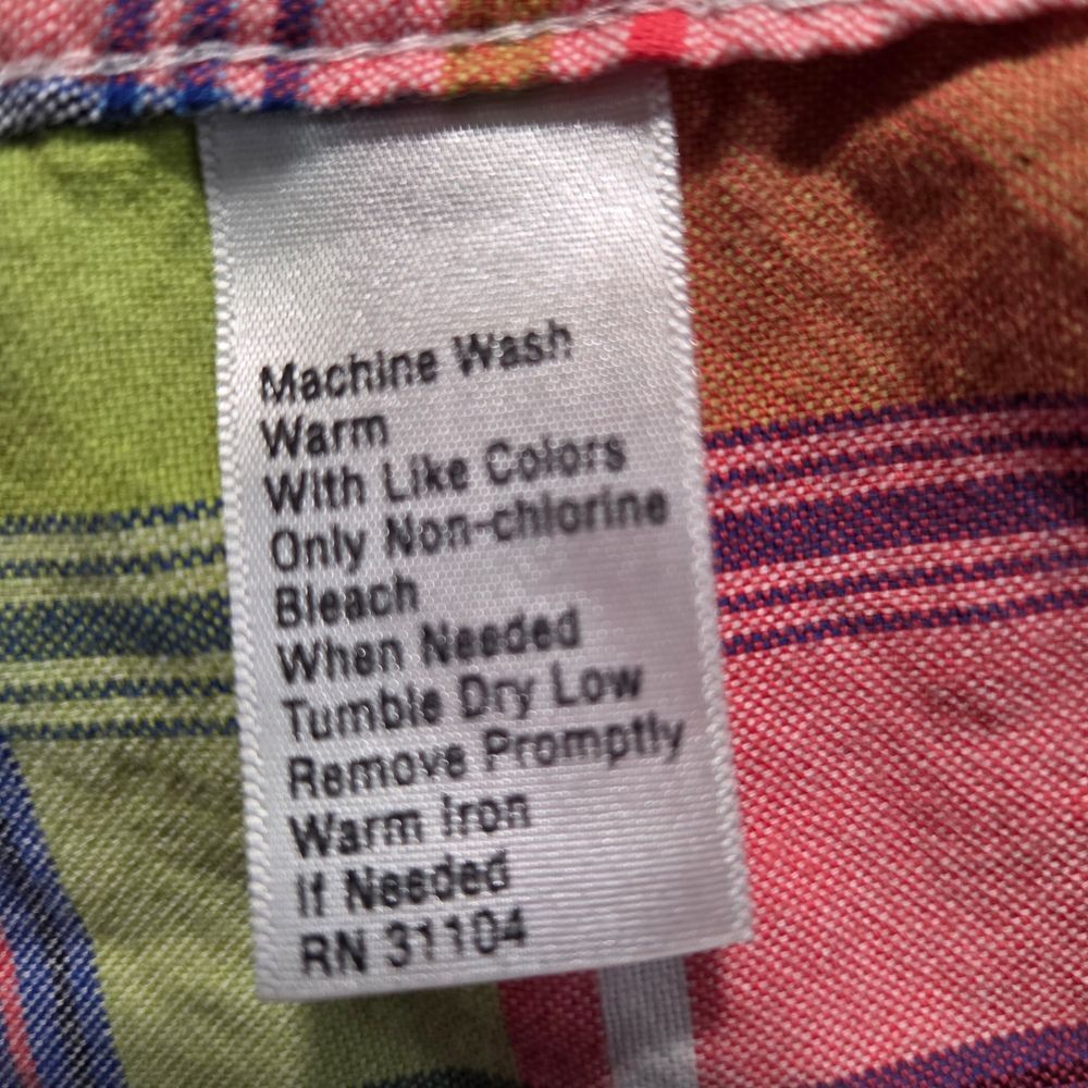 Saddlebred Preppy Madras Plaid Oxford Button Down Shirt Mens Sz S Long Sleeve - Picture 5 of 8